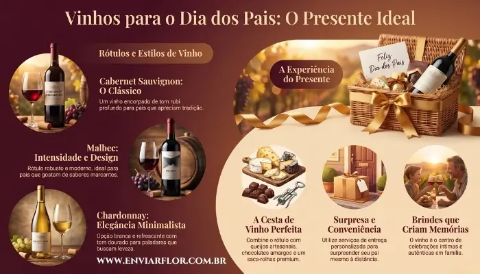 Vinhos para o Dia dos Pais: Ceste e Rótulos que Todo Pai Ama