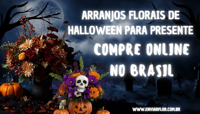 Arranjos florais de Halloween para presente - Compre online no Brasil