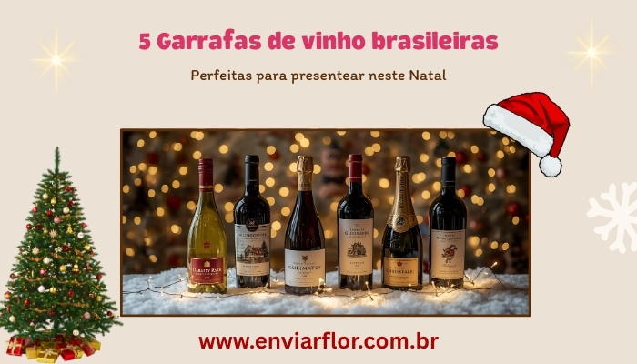 5 garrafas de vinho brasileiras perfeitas para presentear neste Natal