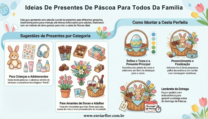 Ideias de Presentes de Páscoa para Todos da Família
