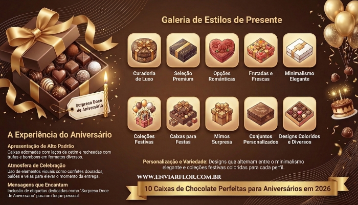 Principal 10 Caixas de Chocolate de Aniversário Perfeitas para Surpreender em 2026