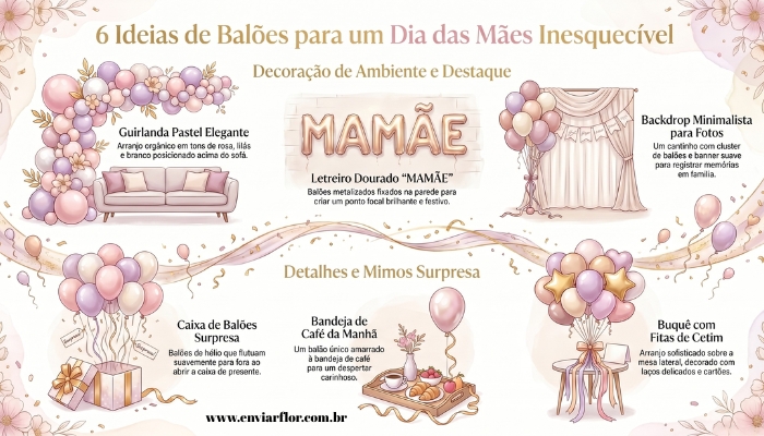 7 Ideias Incríveis de Balões para o Dia das Mães Que Vão Surpreender a Mamãe