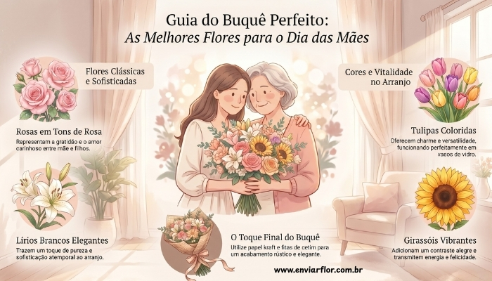 Melhores Flores para o Dia das Mães: Buquê Perfeito para a Mamãe
