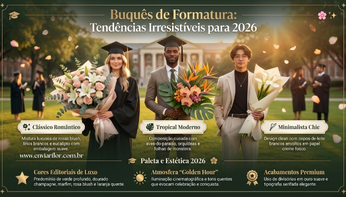 Buquês de Flores para Formatura que Todo Formando Vai Amar em 2026