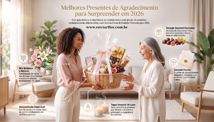 Melhores Presentes de Agradecimento para Surpreender em 2026