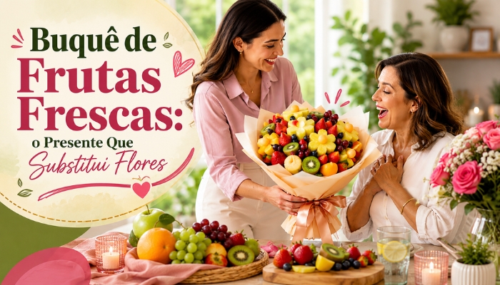 Buquê de Frutas Frescas: o Presente Que Substitui Flores