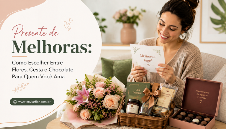 Presente de Melhoras: Como Escolher Entre Flores, Cesta e Chocolate Para Quem Você Ama