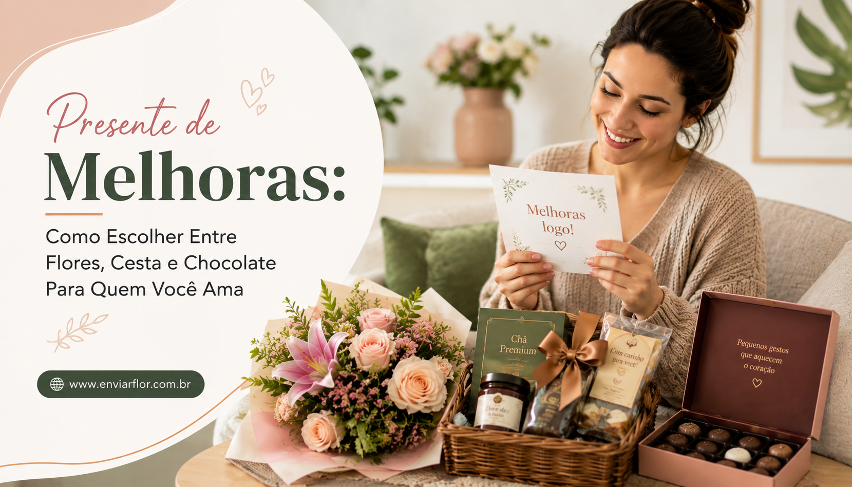 Presente de Melhoras: Como Escolher Entre Flores, Cesta e Chocolate Para Quem Você Ama